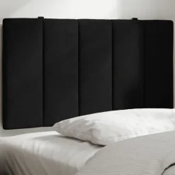 vidaXL Cabecero de cama acolchado Hanko terciopelo 80 cm Negro Hot