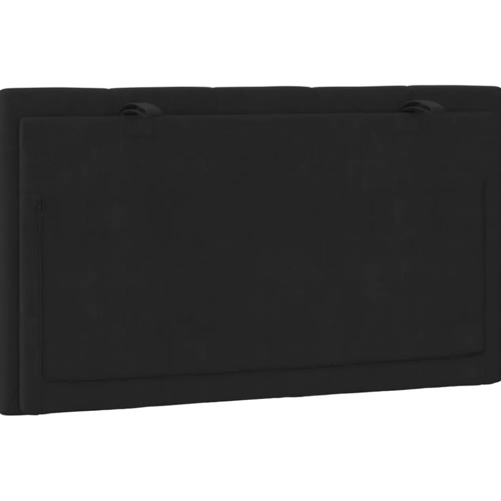 vidaXL Cabecero de cama acolchado Hanko terciopelo 80 cm Negro Hot