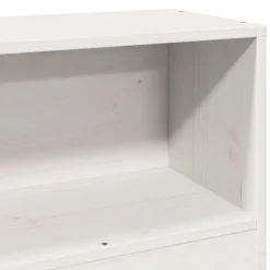 vidaXL Cabecero de cama almacenaje madera maciza pino 75 cm Blanco Outlet