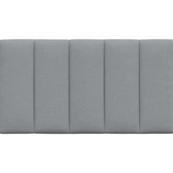 vidaXL Cabecero de cama acolchado Hanko tela 80 cm Gris claro Hot