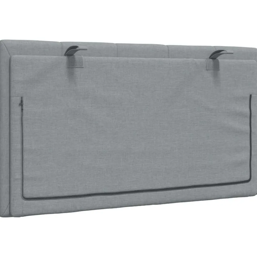 vidaXL Cabecero de cama acolchado Hanko tela 80 cm Gris claro Hot