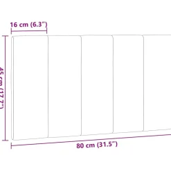 vidaXL Cabecero de cama acolchado Hanko tela 80 cm Gris claro Hot