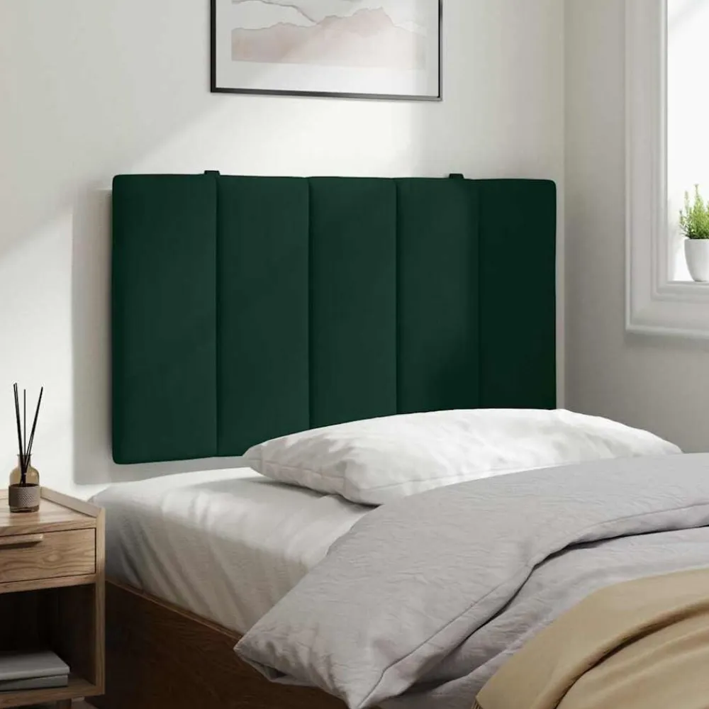 vidaXL Camas Y Accesorios-Cabecero de cama acolchado Hanko terciopelo 80 cm
