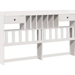vidaXL Camas Y Accesorios-Cabecero de cama almacenaje madera maciza pino 180 cm