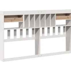vidaXL Camas Y Accesorios-Cabecero de cama almacenaje madera maciza pino 180 cm