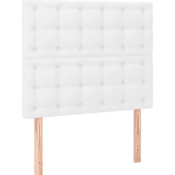 vidaXL Camas Y Accesorios-Cabecero de cama 80x5x118/128 cm piel sintética