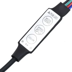 vidaXL Camas Y Accesorios-Cabecero de cama con luz LED marrón roble 100x17x102 cm