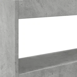 vidaXL Cabecero de cama con luz LED gris hormigón 100x17x102 cm Gris hormig&oacute;n Discount