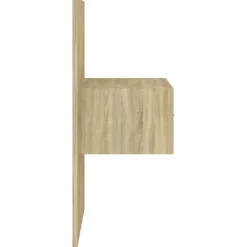 vidaXL Cabecero de cama con mesitas madera contrachapada Roble Sonoma Outlet