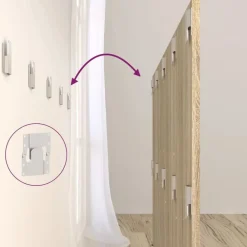 vidaXL Cabecero de cama con mesitas madera contrachapada Roble Sonoma Outlet