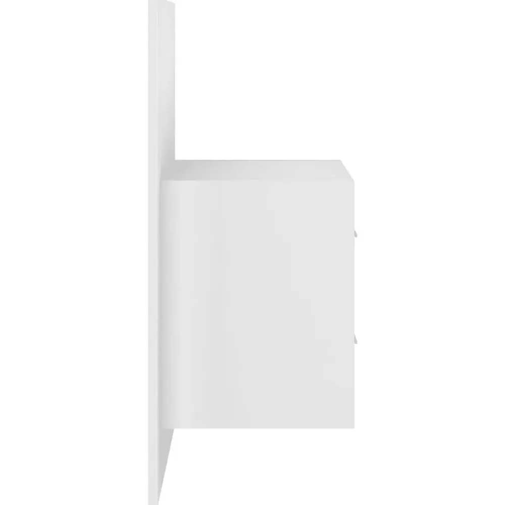 vidaXL Cabecero de cama con mesitas madera contrachapada Blanco Clearance