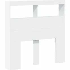 vidaXL Cabecero de cama con LED 100x17x102 cm Blanco Sale
