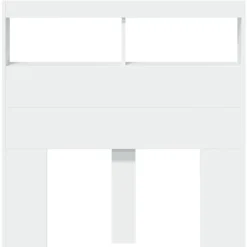 vidaXL Cabecero de cama con LED 100x17x102 cm Blanco Sale