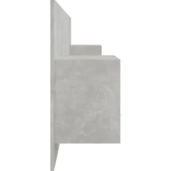 vidaXL Camas Y Accesorios-Cabecero de cama con mesitas madera contrachapada gris hormigón