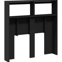 vidaXL Cabecero de cama con LED 100x17x102 cm Negro New