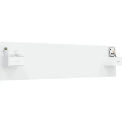 vidaXL Cabecero de cama con mesitas madera contrachapada Blanco Hot