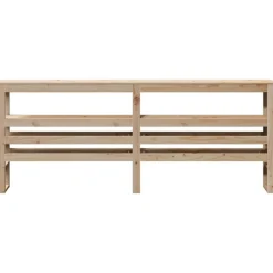 vidaXL Cabecero de cama con estantes madera maciza de pino 200 cm Natural Hot