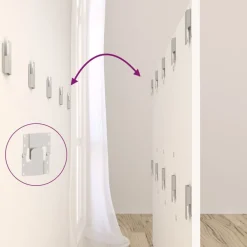vidaXL Cabecero de cama con mesitas madera contrachapada Blanco Sale