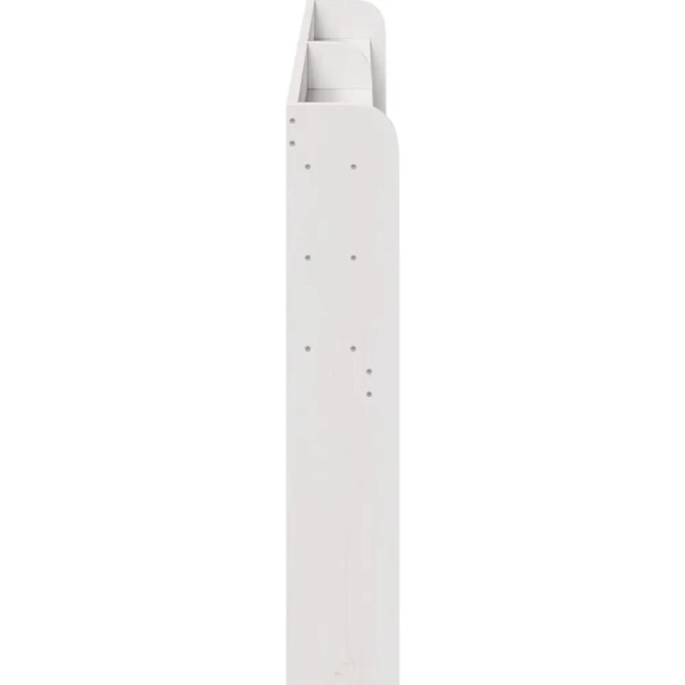 vidaXL Cabecero de cama con estantes madera maciza pino 200 cm Blanco Clearance