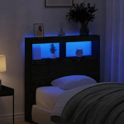 vidaXL Camas Y Accesorios-Cabecero de cama con LED 100x17x102 cm
