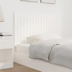 vidaXL Cabecero de cama de pared madera maciza pino 108x3x60 cm Blanco Online