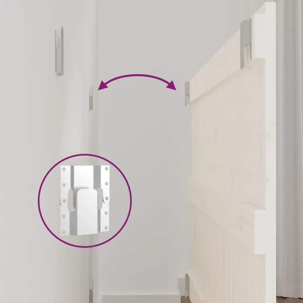 vidaXL Cabecero de cama de pared madera maciza pino 108x3x60 cm Blanco Online