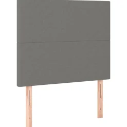 vidaXL Cabecero de cama de tela 80x5x118/128 cm Gris oscuro Clearance