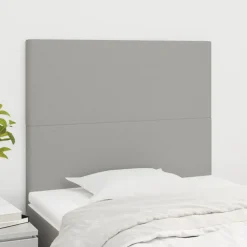 vidaXL Camas Y Accesorios-Cabecero de cama 80x5x118/128 cm Tela