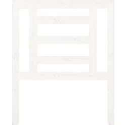 vidaXL Cabecero de cama madera maciza de pino 81x4x100 cm Blanco