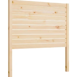vidaXL Camas Y Accesorios-Cabecero de cama madera maciza de pino 81x4x100 cm