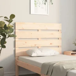 vidaXL Camas Y Accesorios-Cabecero de cama madera maciza de pino 90x3x80 cm