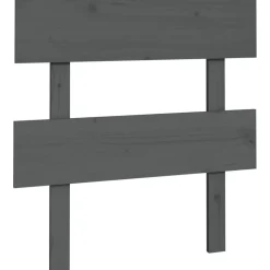 vidaXL Cabecero de cama madera maciza de pino 93,5x3x81 cm Gris