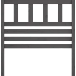vidaXL Cabecero de cama madera maciza de pino 81x4x100 cm Gris Sale