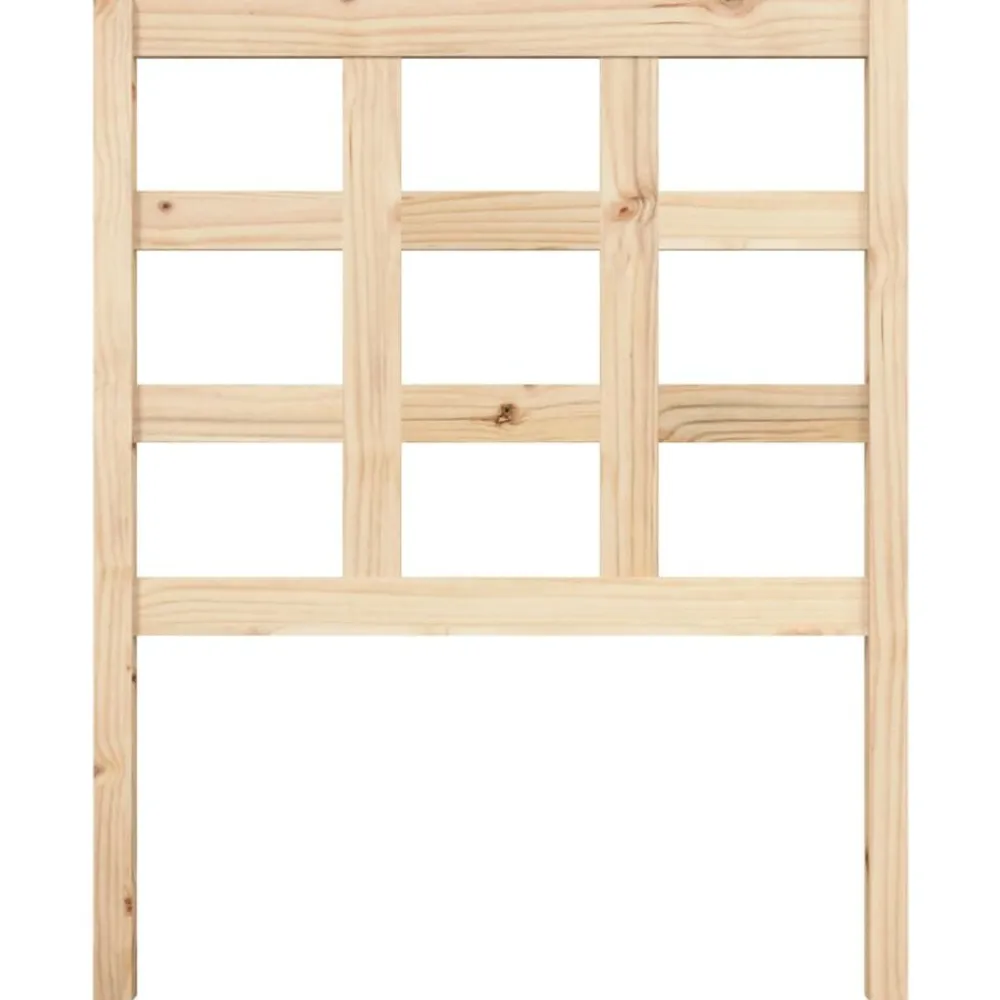 vidaXL Cabecero de cama madera maciza de pino 80,5x4x100 cm Natural Clearance