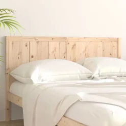vidaXL Camas Y Accesorios-Cabecero de cama madera maciza de pino 125,5x4x100 cm