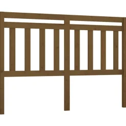 vidaXL Cabecero de cama madera maciza de pino marrón miel 126x4x100 cm Marrón miel Online