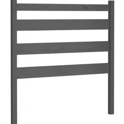 vidaXL Cabecero de cama madera maciza de pino 96x4x100 cm Gris