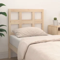 vidaXL Camas Y Accesorios-Cabecero de cama madera maciza de pino 95,5x4x100 cm
