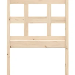 vidaXL Camas Y Accesorios-Cabecero de cama madera maciza de pino 95,5x4x100 cm