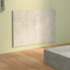 vidaXL Cabecero de cama madera contrachapada gris 120x1,5x80 cm Gris hormig&oacute;n New