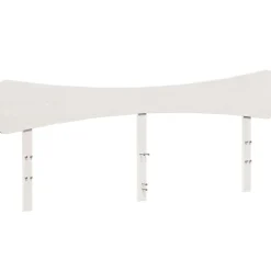 vidaXL Cabecero de cama madera maciza de pino 200 cm Blanco Best