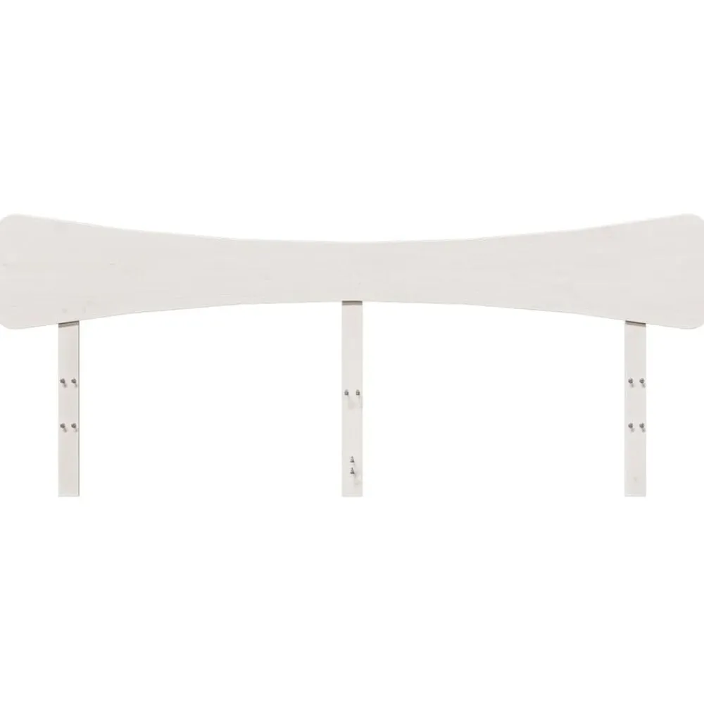 vidaXL Cabecero de cama madera maciza de pino 200 cm Blanco Best