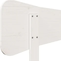 vidaXL Cabecero de cama madera maciza de pino 200 cm Blanco Best