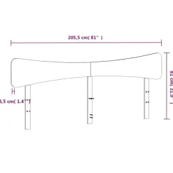 vidaXL Cabecero de cama madera maciza de pino 200 cm Blanco Best