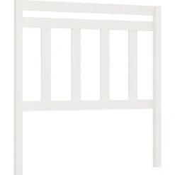 vidaXL Cabecero de cama madera maciza de pino 96x4x100 cm Blanco Discount