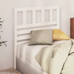 vidaXL Camas Y Accesorios-Cabecero de cama madera maciza de pino 81x4x100 cm