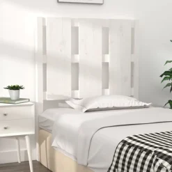vidaXL Camas Y Accesorios-Cabecero de cama madera maciza de pino 80,5x4x100 cm