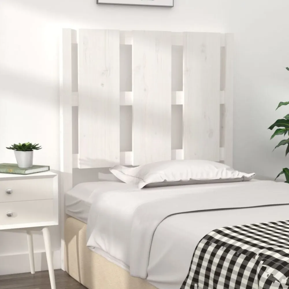 vidaXL Camas Y Accesorios-Cabecero de cama madera maciza de pino 80,5x4x100 cm