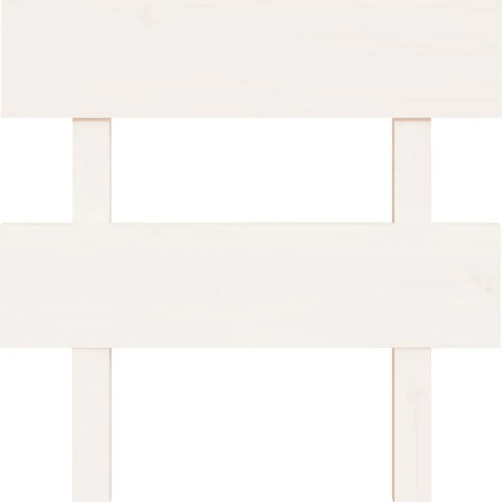 vidaXL Cabecero de cama madera maciza de pino 93,5x3x81 cm Blanco Hot
