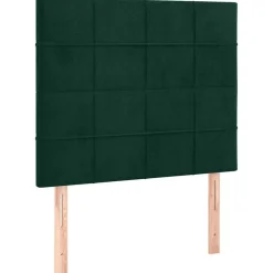 vidaXL Cabecero de cama 80x5x118/128 cm Terciopelo Verde oscuro Online
